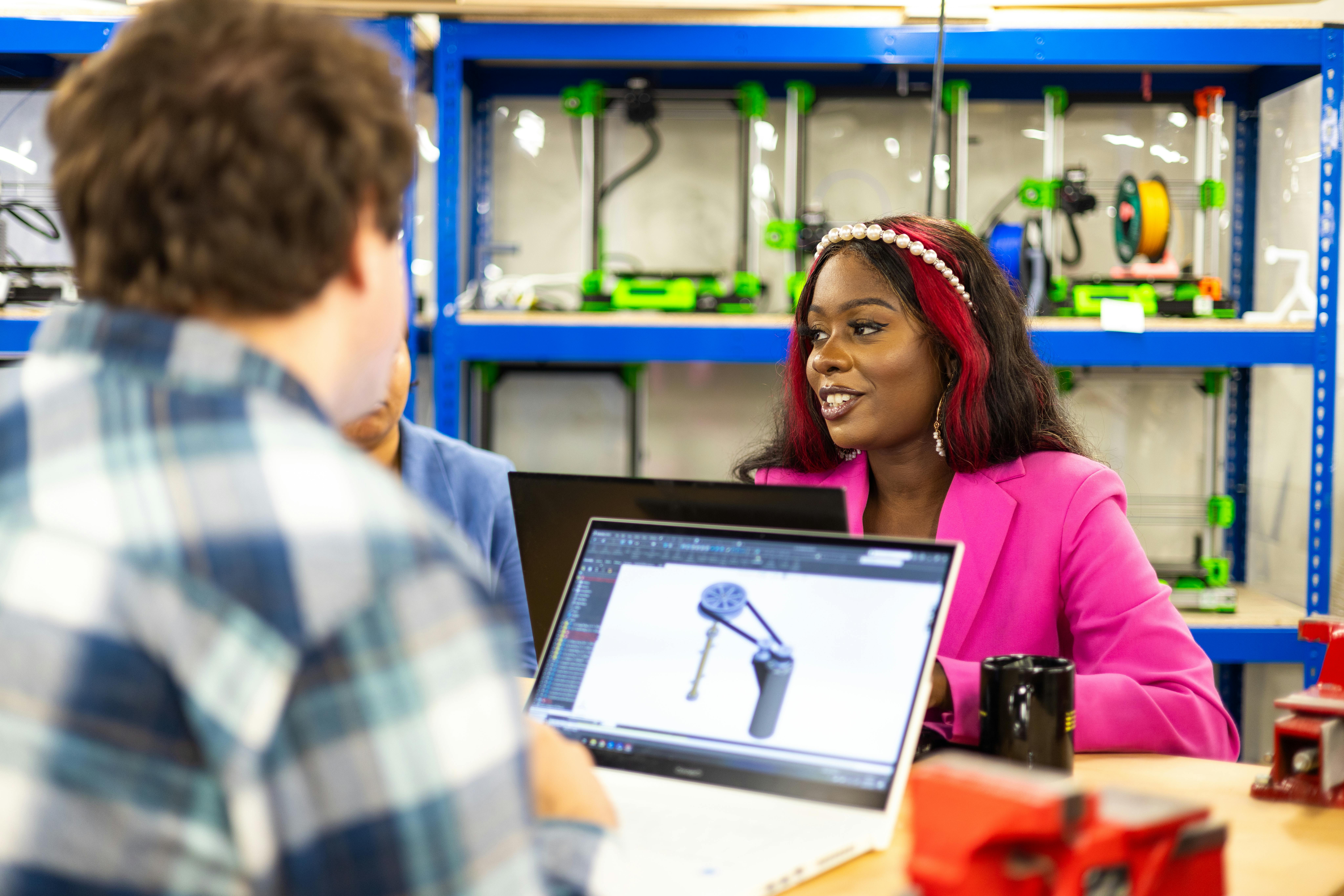 Flyer mockup on a beige background